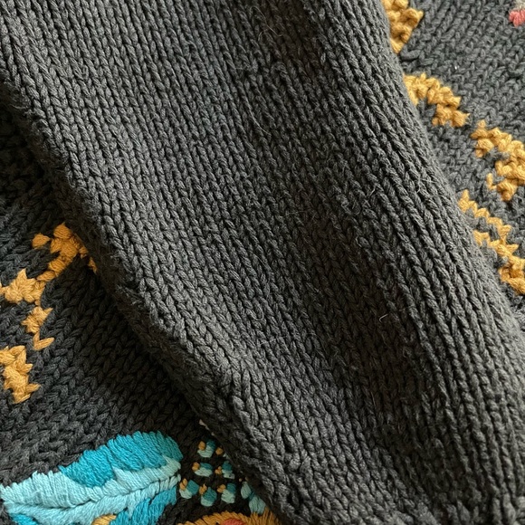 New Edition Grey Cotton Cable Knit Sweater Size Medium - Picture 12 of 15